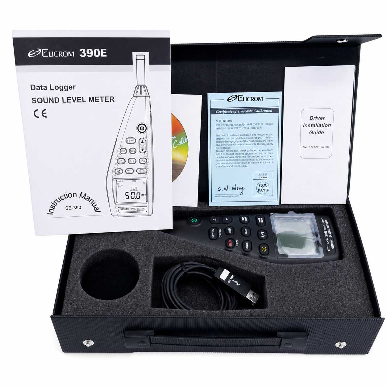 Sonómetro datalogger 30 a 130 db - ELICROM