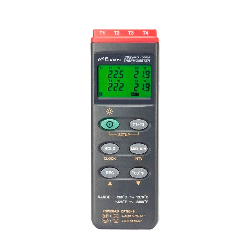 Termómetro Datalogger de 4 canales